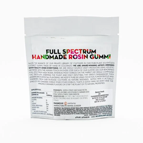 Gomitas 710 Labs (Hash Rosin) 100mg THC