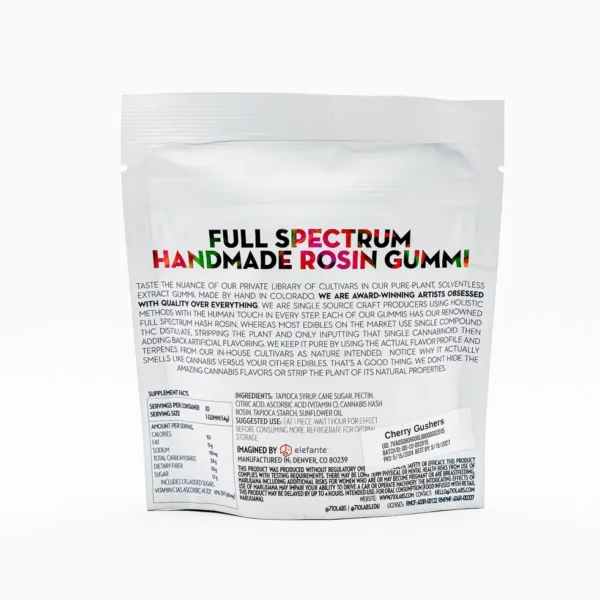 Gomitas 710 Labs (Hash Rosin) 100mg THC