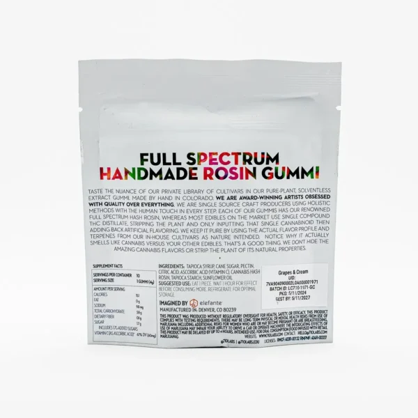 Gomitas 710 Labs (Hash Rosin) 100mg THC