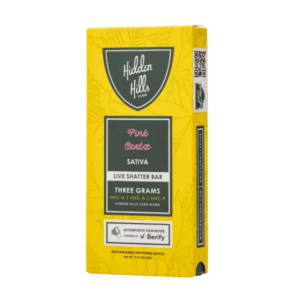 Hidden-Hills-Live-Shatter-Bar-3G-pink_certz Hidden Hills Live Shatter 3G