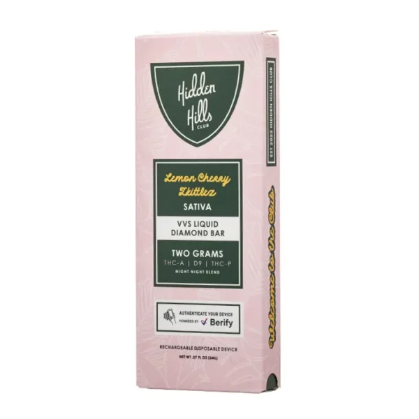 Hidden-Hills-VVS-Liquid-Diamonds-Bar-2G-lemon_cherry_zkittlez_ Hidden Hills Liquid Diamonds 2G