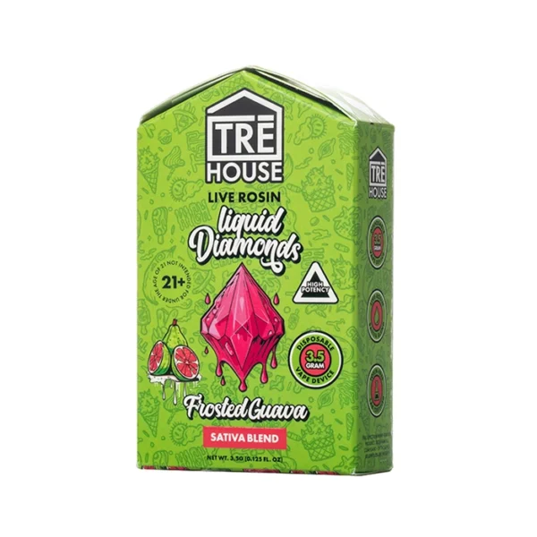 Tre-House-3.5G-Live-Rosin-L.D-Frosted-Guava TRE House 3.5G Live Rosin Liquid Dimonds