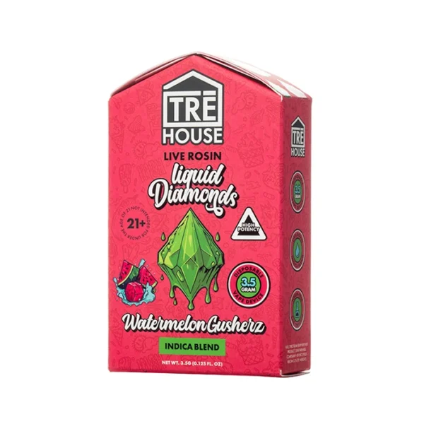 Tre-House-3.5G-Live-Rosin-L.D-Watermelon-Gusherz TRE House 3.5G Live Rosin Liquid Dimonds