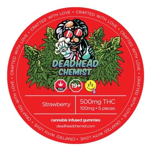 500MG THC Strawberry Gummies