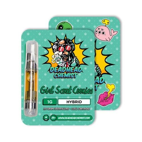 Deadhead Chemist THC Vape Cartridge 1G | Girl Scout Cookies Hybrid